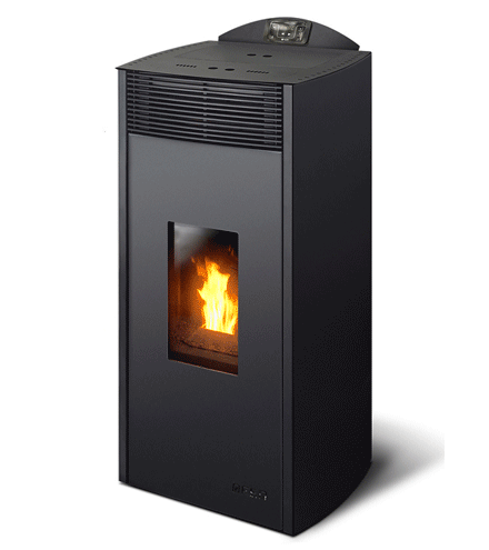 Calefactor alto rendimiento, estufa, a pellets Mittel Kurve - Öfen