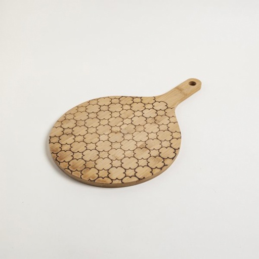 [MIS020] Tabla bamboo irregular diseño trebol 43.5x28x1.2cm